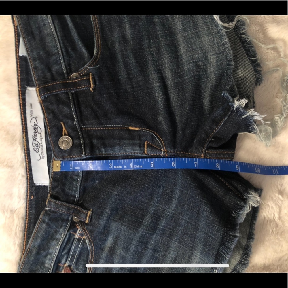 Ed Hardy Cutoff Jean Shorts